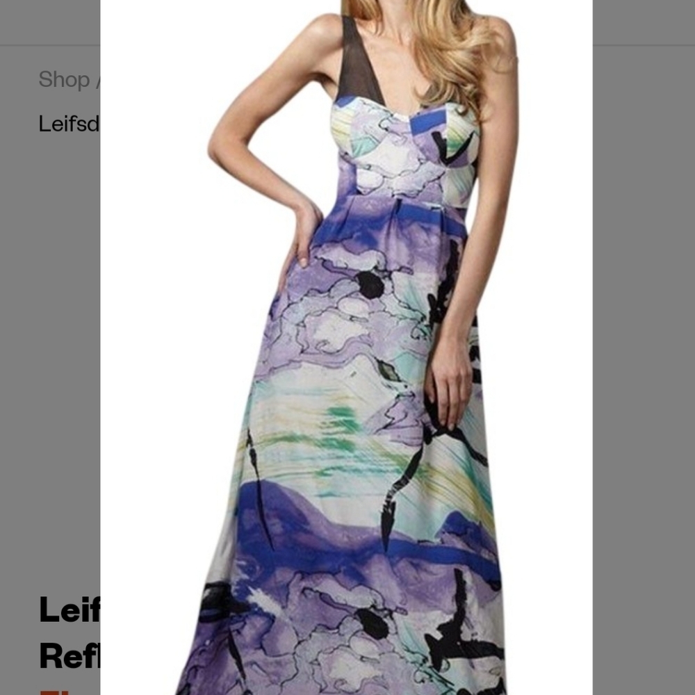 Leifsdottir Multicolor Lake Reflection Dress